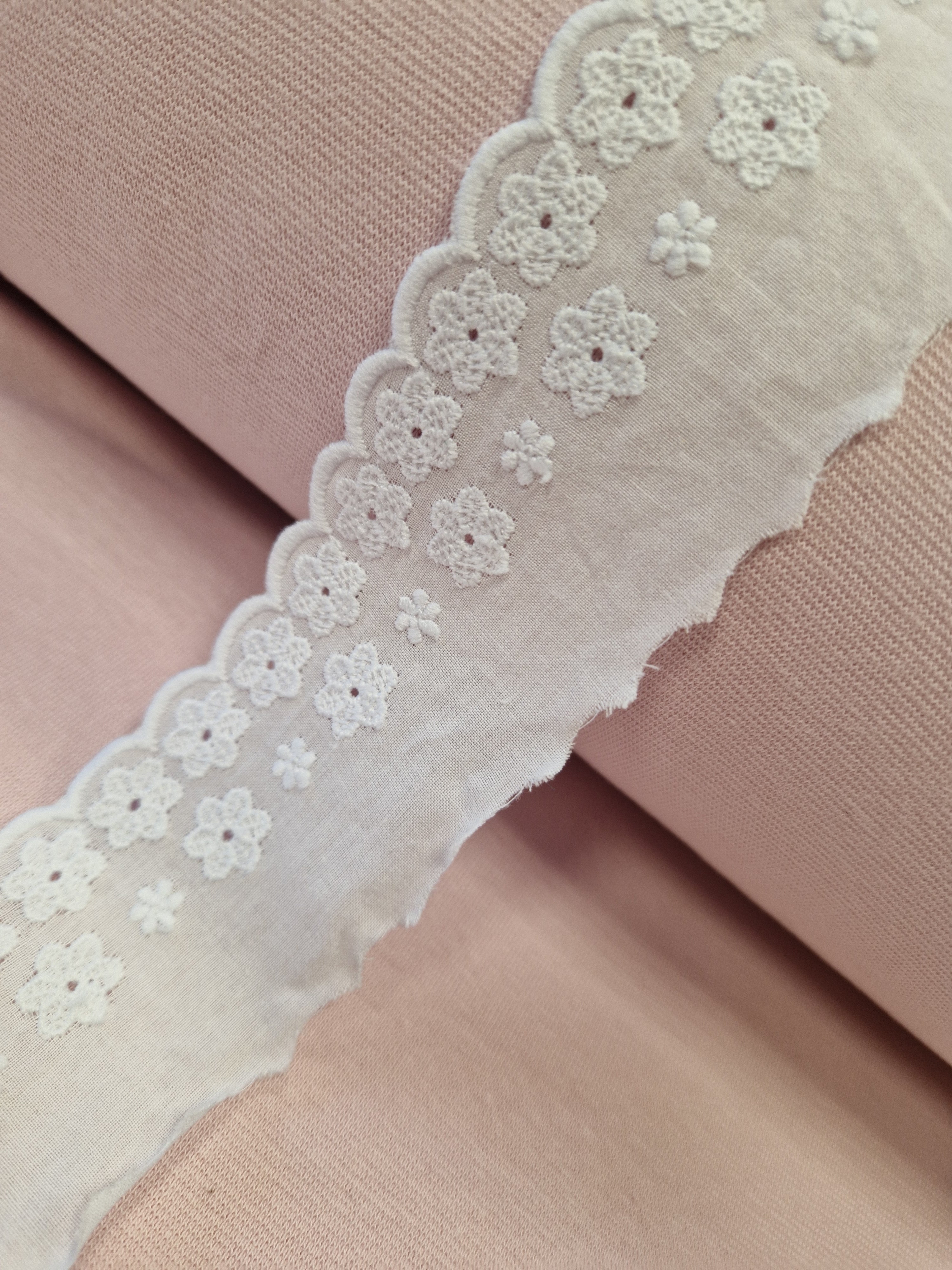 DENTELLES coton blanc