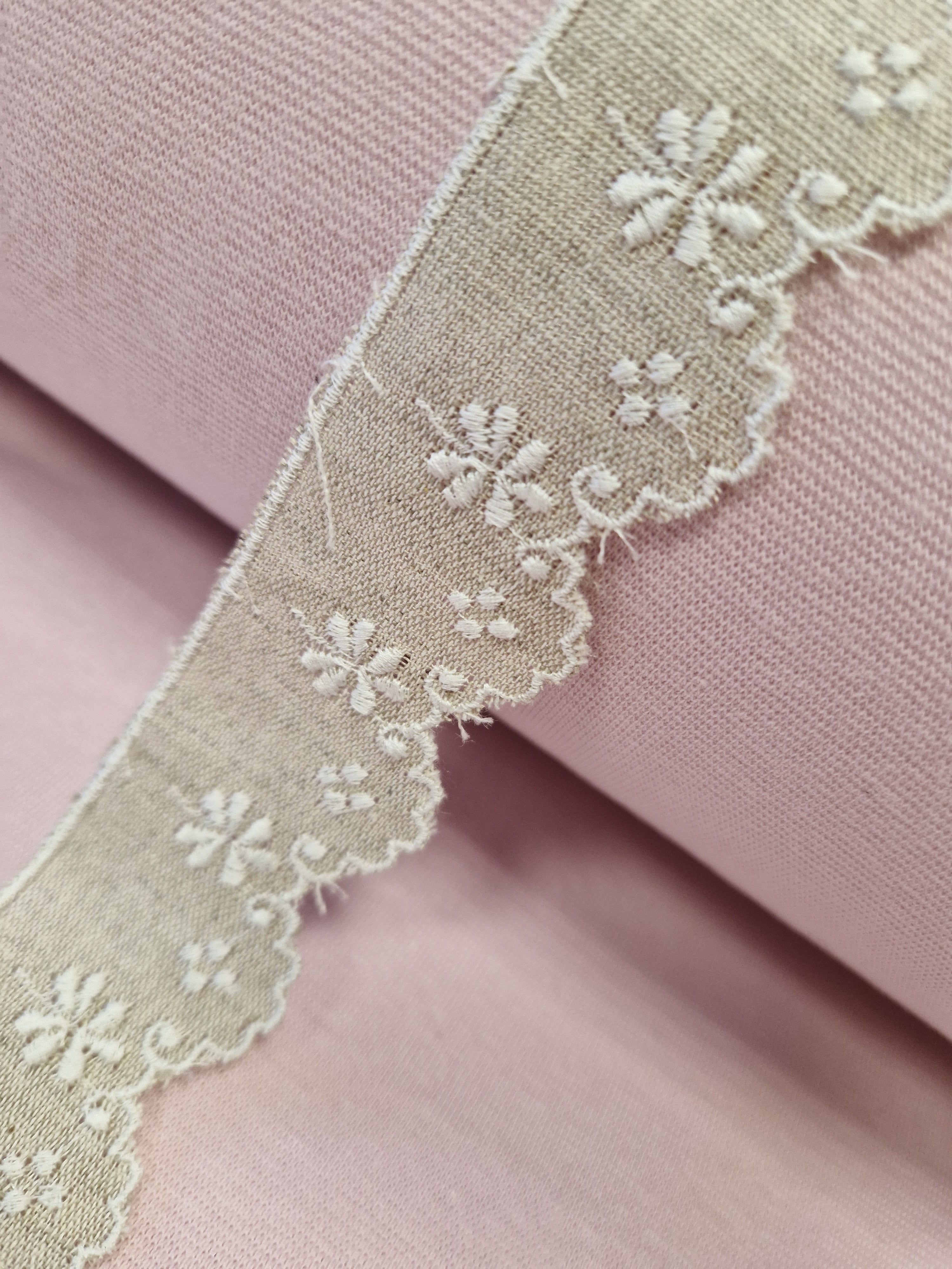 DENTELLES coton aspect LIN