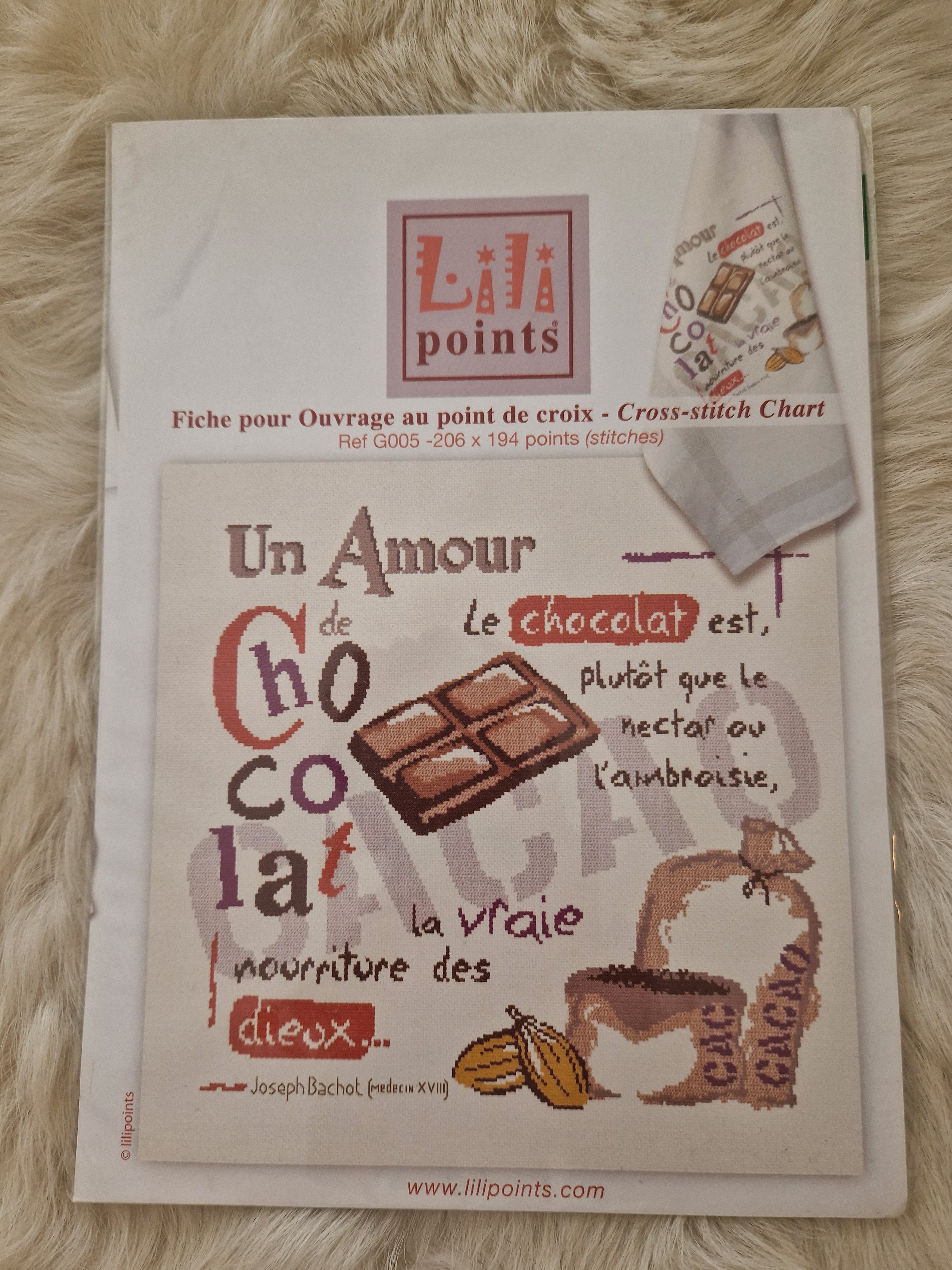 Diagramme Un Amour de chocolat LILIPOINTS