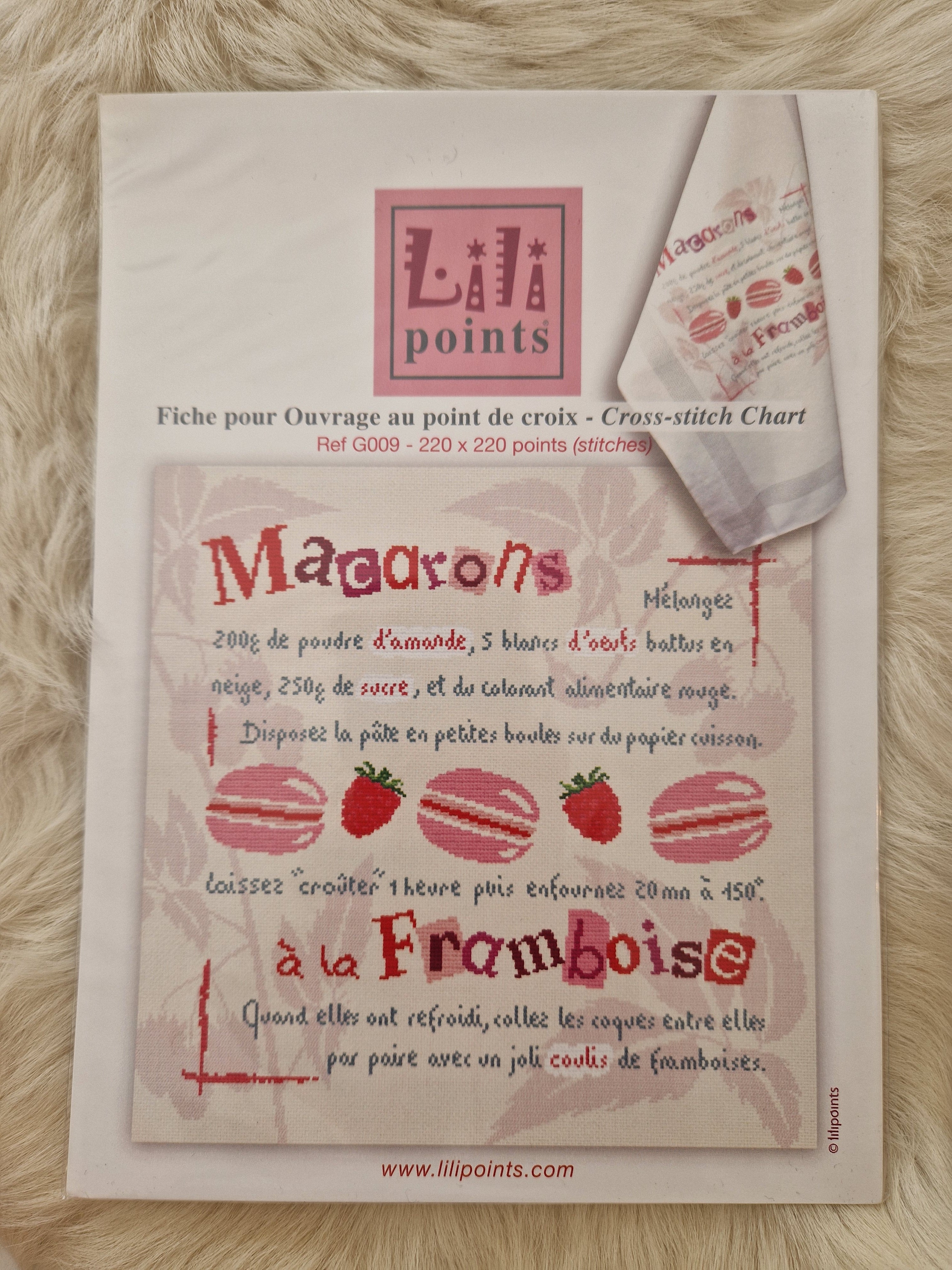 Diagramme Macarons à la Framboise LILIPOINTS