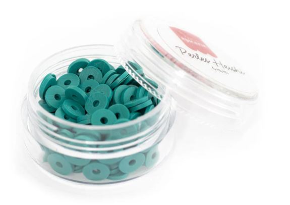 Perles HEISHI 6 mm bleu canard