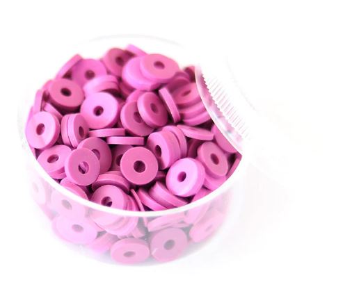 Perles HEISHI 6 mm orchidée