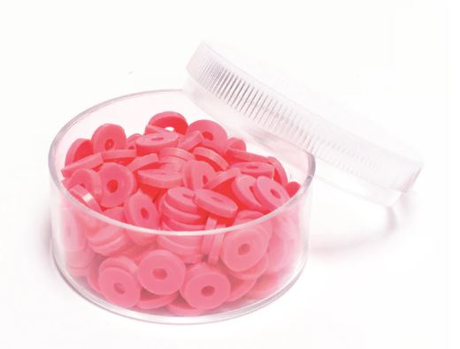 Perles HEISHI 6 mm rose corail