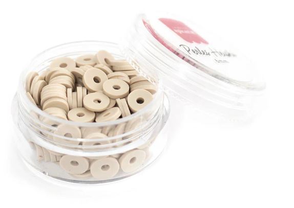 Perles HEISHI 6 mm taupe