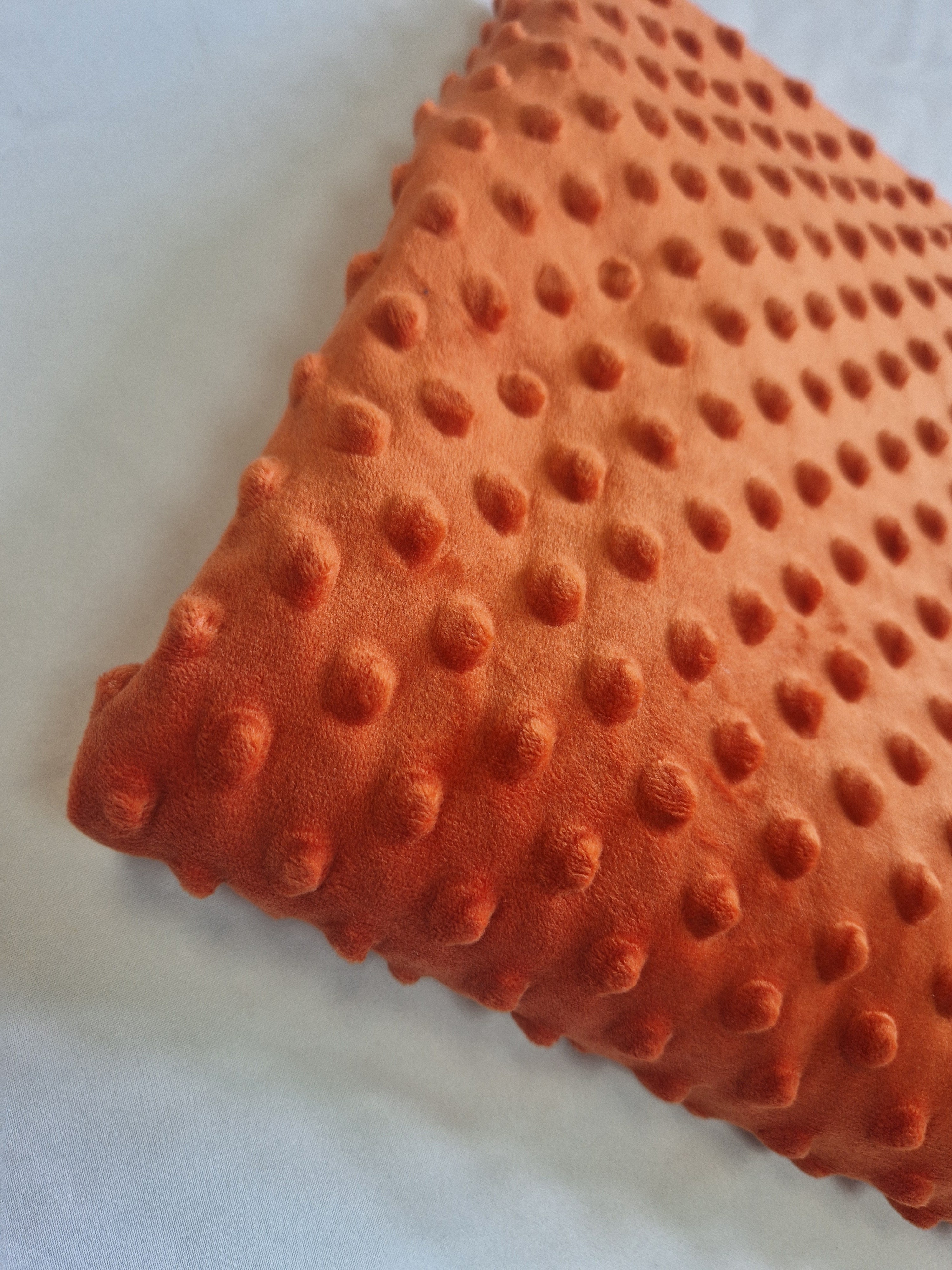 Coupon Minky dots orange