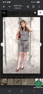 SATIN LEOPARD BEIGE