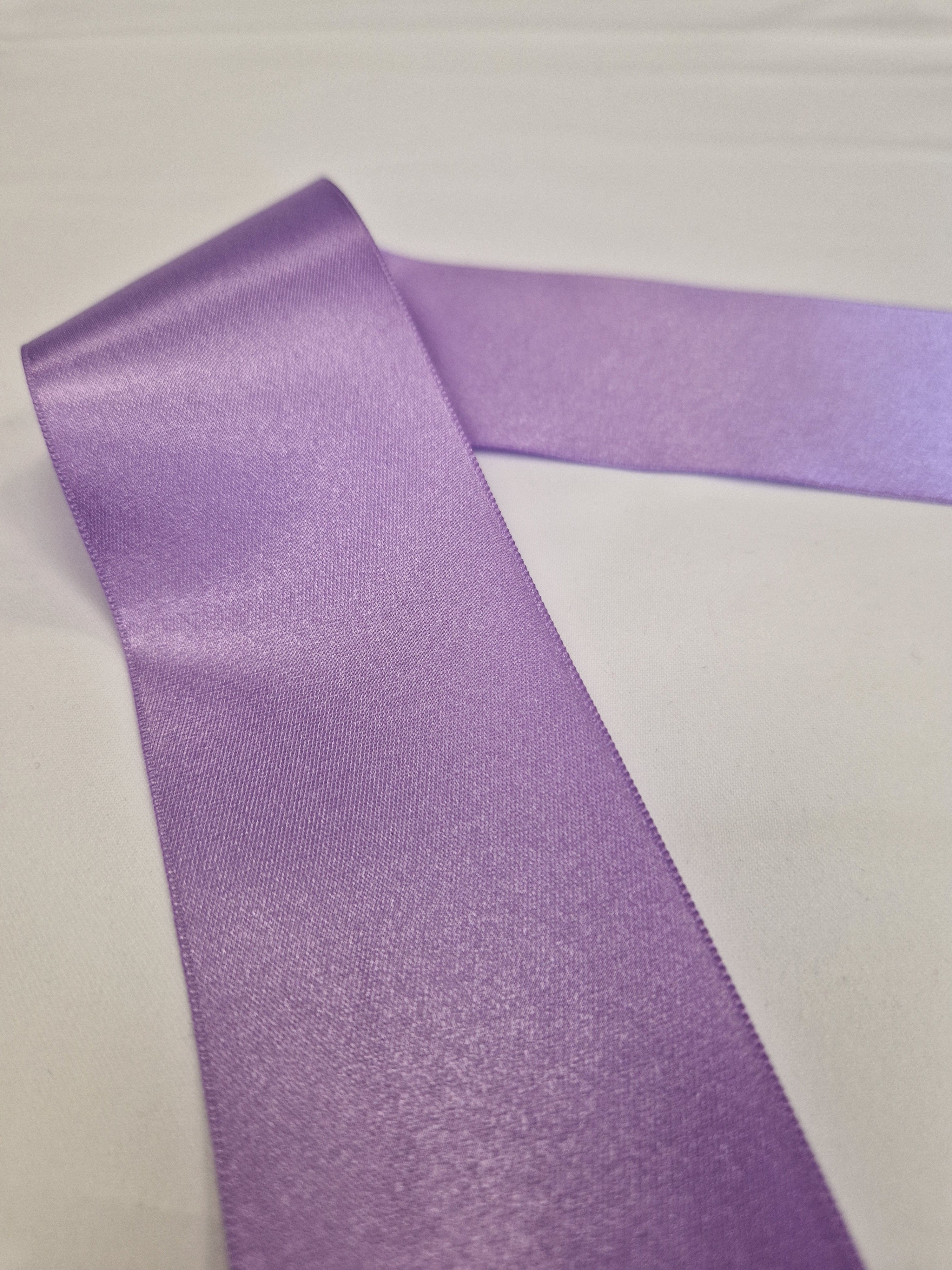 Ruban satin 50mm coloris mauve