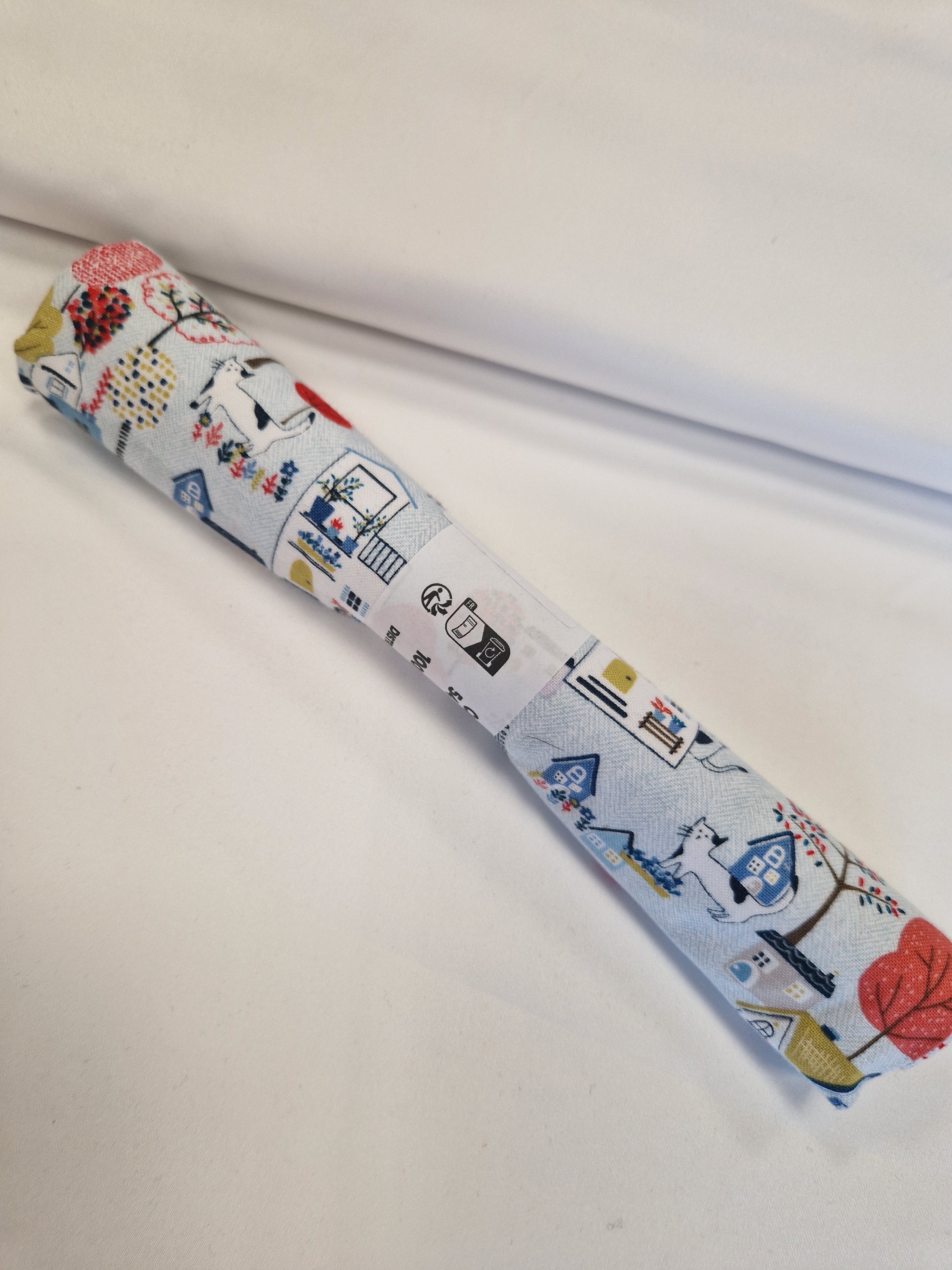 Coupon tissu coton imprimé chat