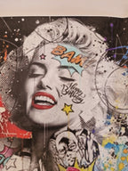 Panneau simili cuir Marylin Monroe