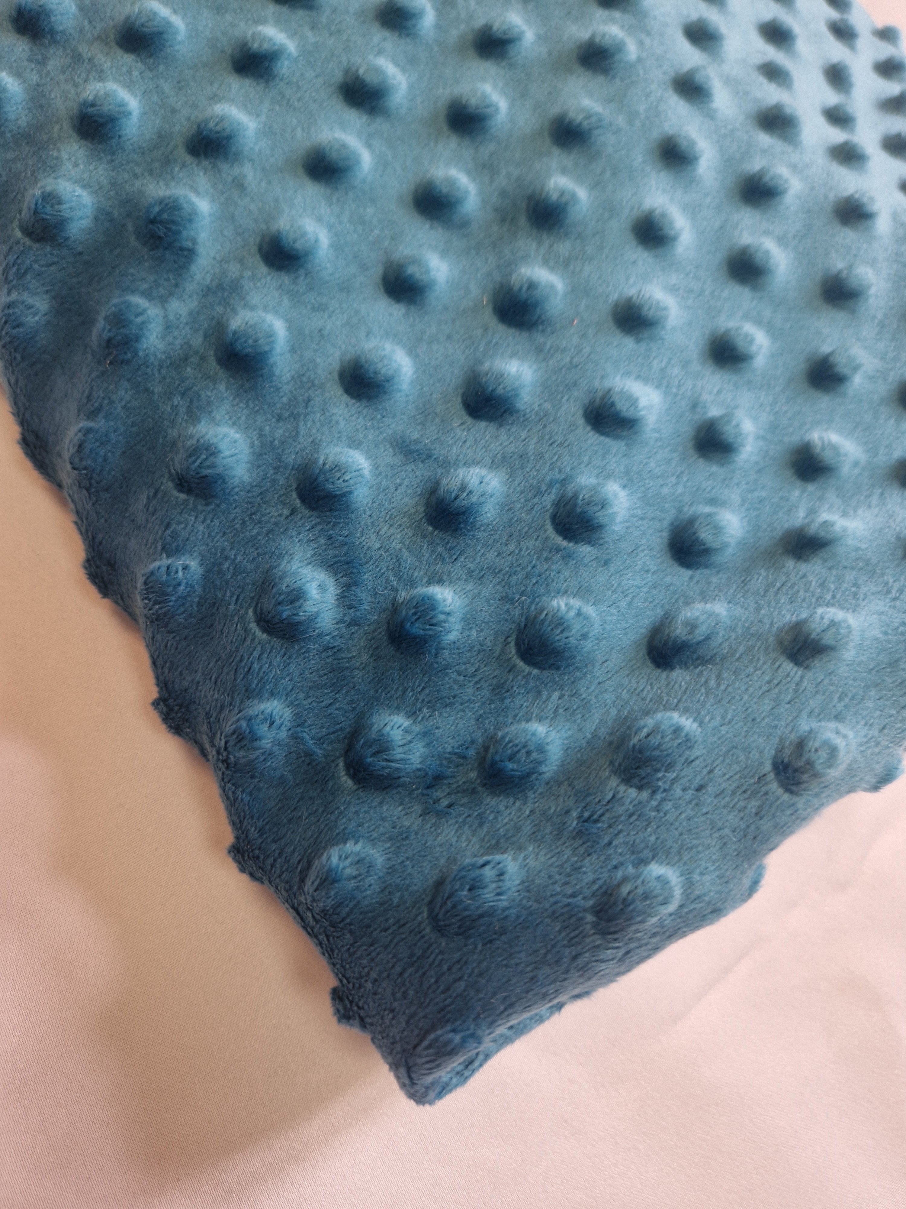 Coupon Minky bleu canard