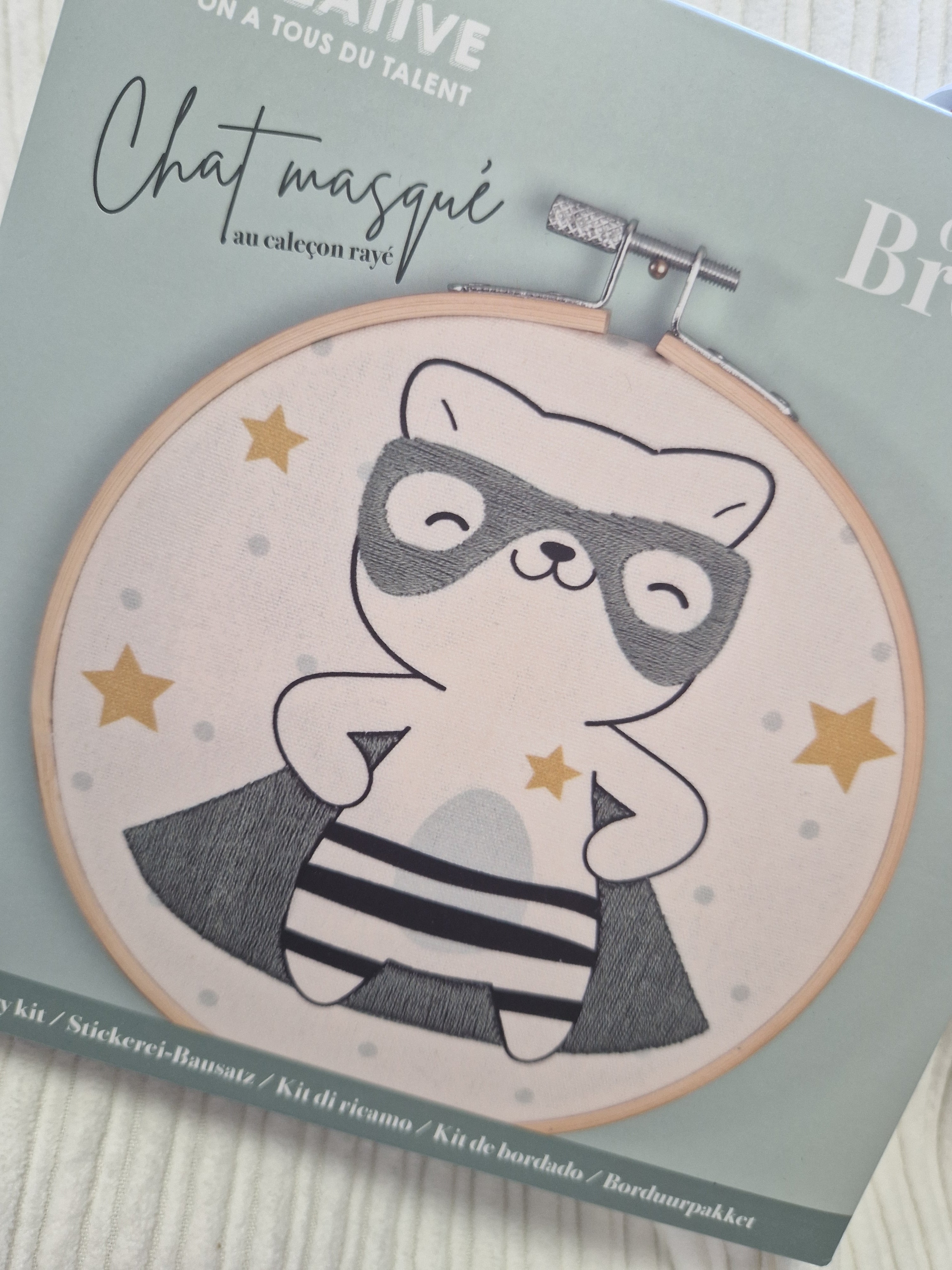 KIT BRODERIE - CHAT MASQUE - OH MY BRODERIE