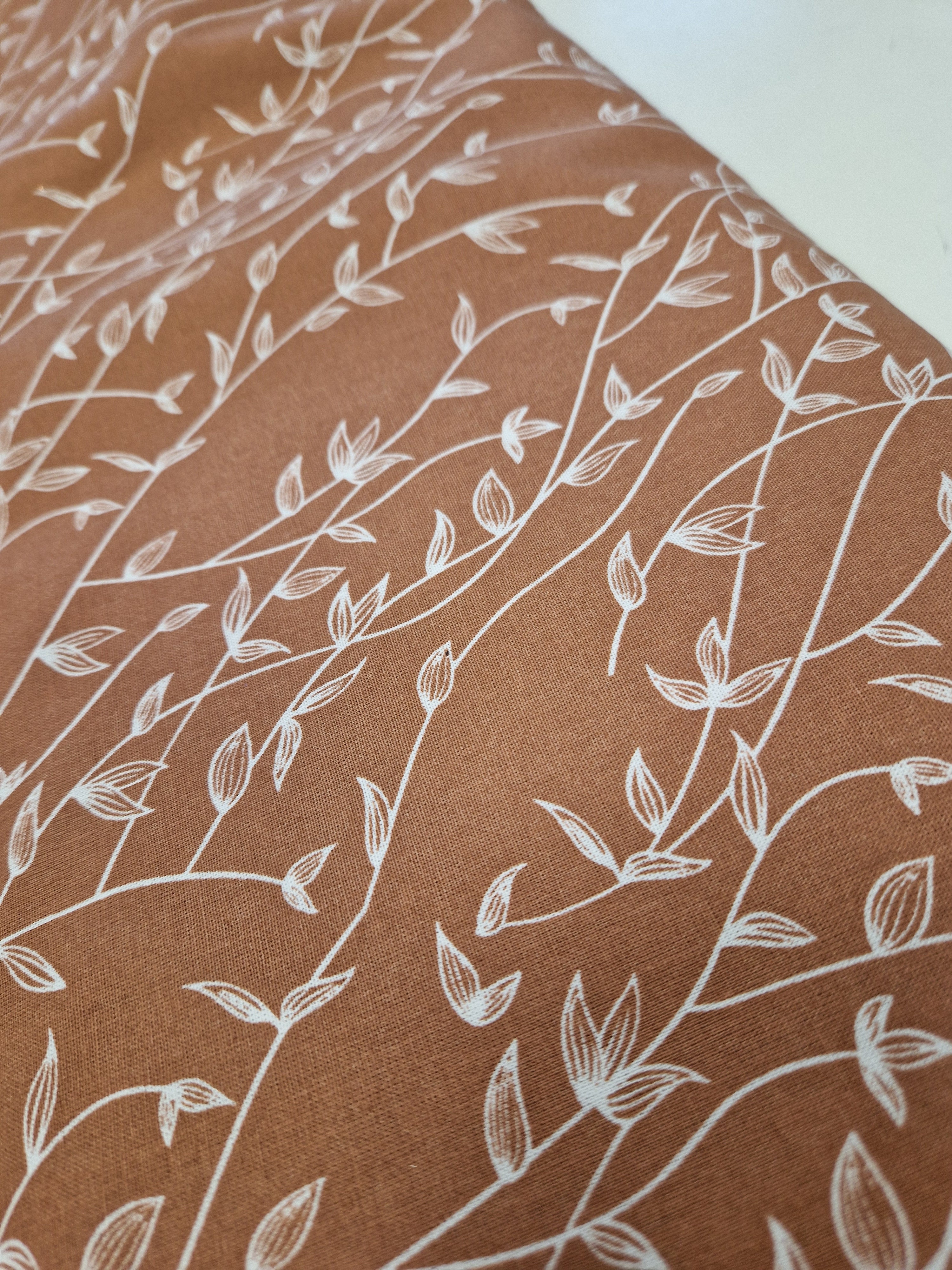 COTON TERRACOTTA IMPRIME BRINDILLES